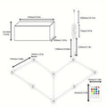 Graffiti Smart Colorful Starry Sky Light, Esports Atmosphere Intelligent Colorful Starry Sky Light, APP Controller Pickup Rhythm Light, Freely Splicing Any Shape Of Colorful Atmosphere Light, Can Be Connected To Voice Assistant Linkage Atmosphere Light, 9