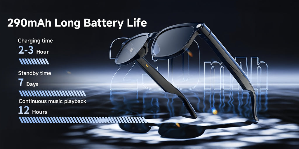 Smart Camera Glasses, 8MP HD Video Recording Glasses (with Audio Function), Wireless Camera With Photochromic Lenses, Real-time Translation, Voice Assistant, Object Recognition, Hands-free Music And Calls.