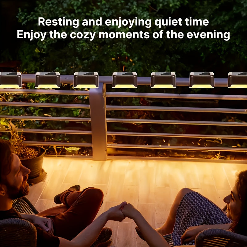 Solar Outdoor Lights - 30/20pcs Solar Deck Lights, Solar Power Step Lights, IP44 LED Lights Warm White, for Home Garden Decoration, Solar Decorative Stair Lights for Outdoor Landscape Lighting, Fences, Patio, Courtyards, Terraces, Paths.