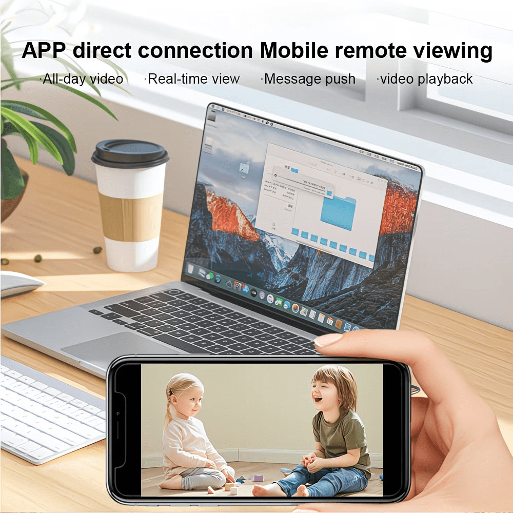 3pcs 1024P Smart Mini Camera, Motion Detection, Built-In AP Hotspot, Real-Time Viewing Without Internet, 2.4G Flexible Lens, Portable And Lightweight, Easy Installation | Suitable for Lectures, Classrooms, Offices, Business Meetings, Indoor Security