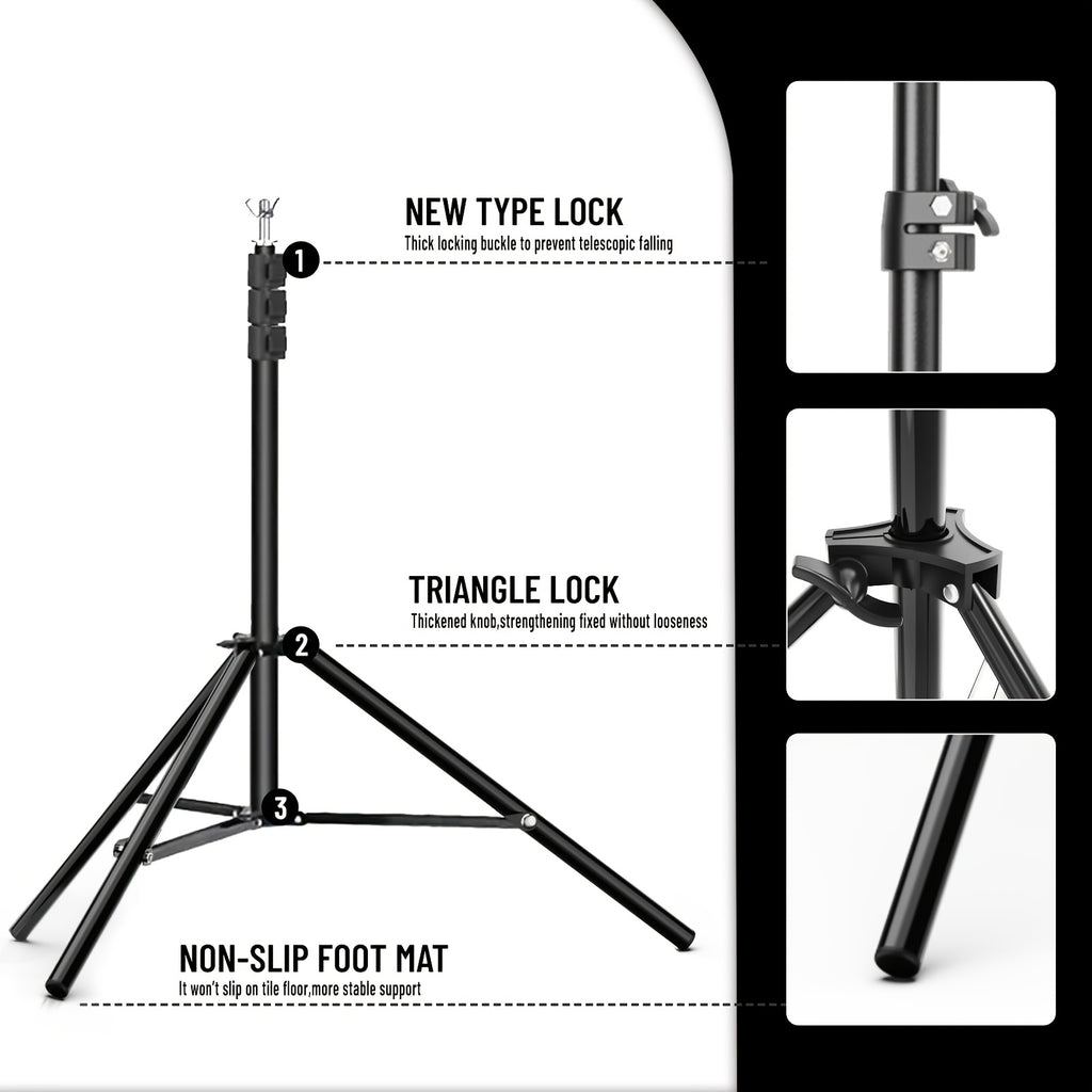 10x10ft/ 8.5x10ft Heavy Duty Backdrop Stand Kit: Complete with 2 Adjustable Support Stands, 4 Crossbars, 4 Clamps And A Carry Bag. Exceptional for Photography & Video Studios And Party Decor Needs