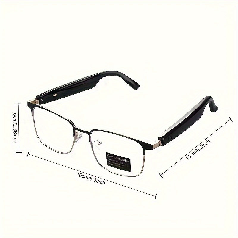 New Smart Glasses with Auto-tinting Lenses That Automatically Transform into Fashion Glasses in Sunlight. Built-in Microphone and Speaker for HD Voice Calls and HiFi Music Quality. Smart Audio Glasses, Ideal for Sports, Driving, Fishing, and Daily