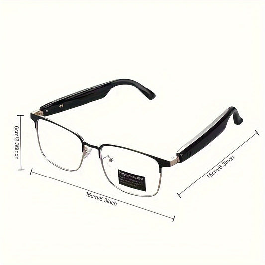 New Smart Glasses with Auto-tinting Lenses That Automatically Transform into Fashion Glasses in Sunlight. Built-in Microphone and Speaker for HD Voice Calls and HiFi Music Quality. Smart Audio Glasses, Ideal for Sports, Driving, Fishing, and Daily