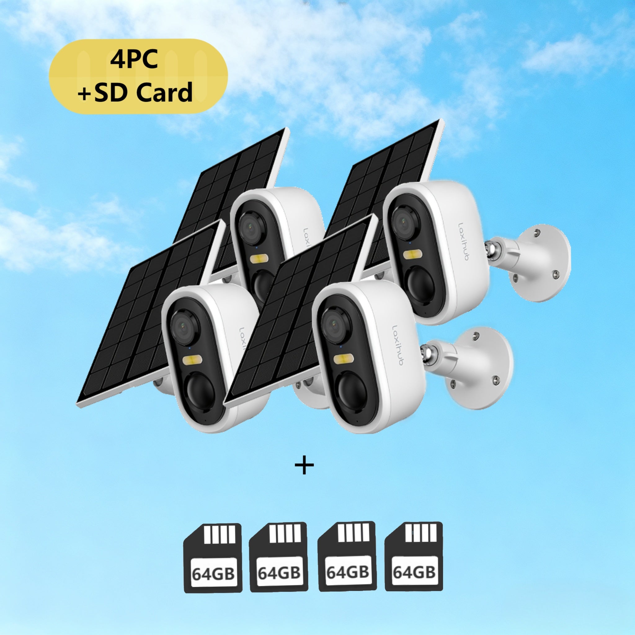 Solar Powered Outdoor Wireless Security Camera, 1296P FHD, 3MP FHD Video Resolution, Battery Powered CCTV Camera 2.4GHz WIFI Camera for Home Security, Cloud/SD, AI Motion Detection, Spotlight, IP65 Color Night Vision, 2-Way Audio Surveillance Camera