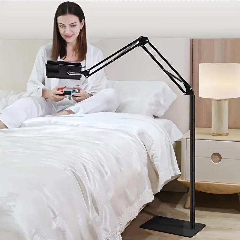 53. 15inches/68. 9inches Multifunctional FlexibleTablet Phone Floor Stand Holder Support Phone Pad Lounger Bed Mount Bracket Live Broadcast Support Fram