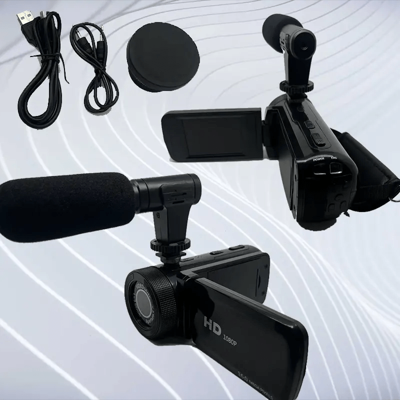 Professional 1080P Digital Camera with Large HD Display, High-Magnification Optical Zoom, Built-in Microphone, CMOS Sens