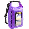 RYNAPAC Dry Bag Waterproof For Women Men, Touchscreen Mobile Phone Window, 1.32gal/2.64gal/5.28gal/7.93gal/10.57gal Roll Top Lightweight Dry Storage Bag Backpack With Phone Case For Travel, Swimming, Boating, Kayaking, Camping & Beach