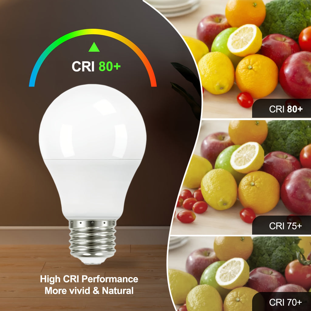 12/6Pack Dusk to Dawn Bulb, Light Sensor LED Bulb, Automatic On/off Photovoltaic Cell Bulb, 60W Equivalent, 9W, 5000K/2700k, E26 Base.