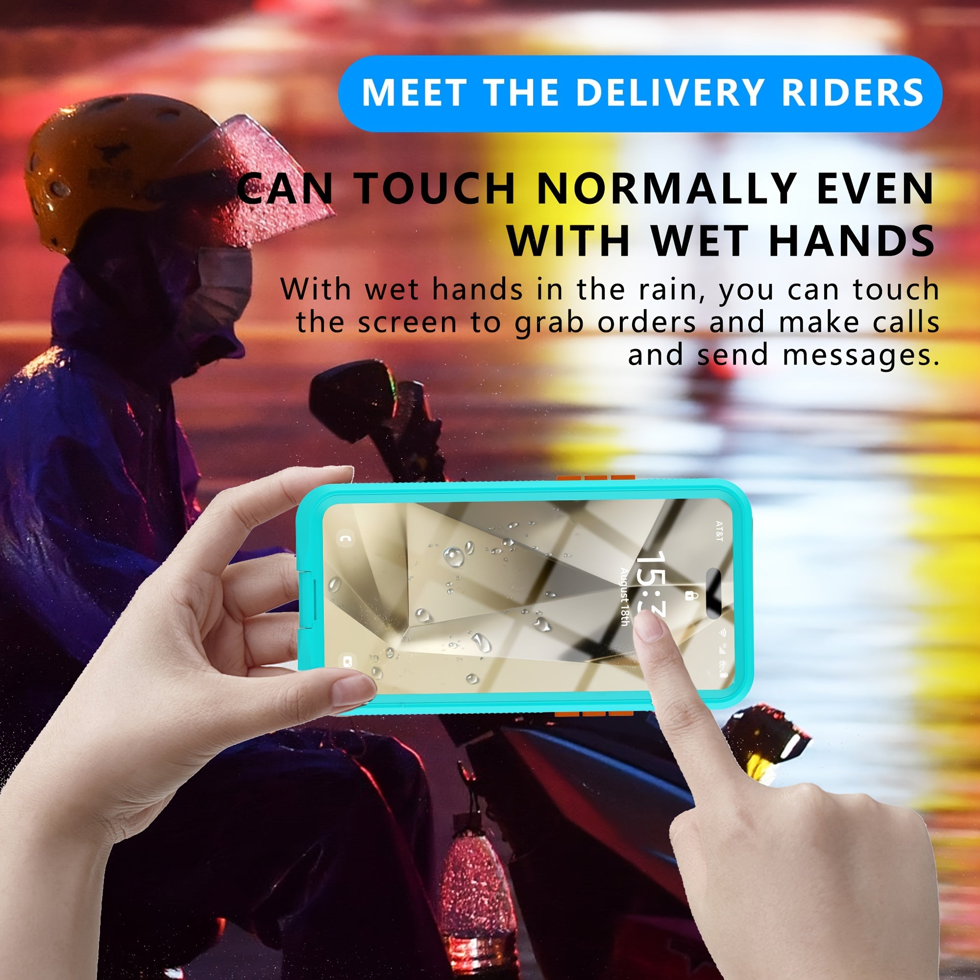 Phone Case - Outdoor Sports Swimming Surfing Underwater Photography Multifunctional 360-Degree Fully Enclosed Universal Shockproof And Dustproof IP68 Phone Case Suitable for Iphone 16/15/15 Pro/14/14 Pro/13/13 Pro/12/12 Pro