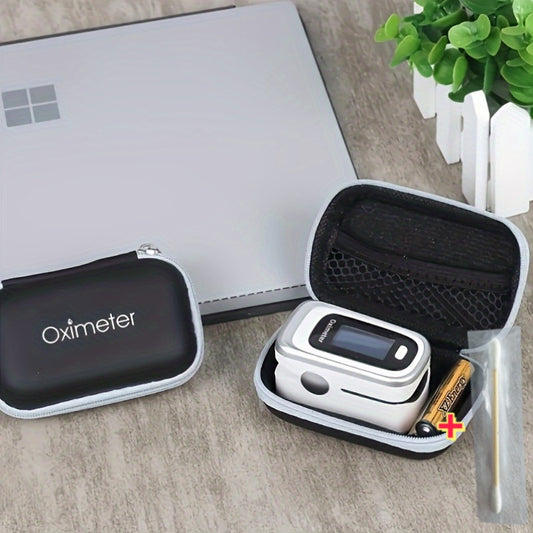 Oximeter Storage Bag And 1pc Cleaning Rod, Portable Packaging Box, Fingertip Pulse Oximeter Storage Case