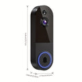 2K Wireless Smart Doorbell, WiFi Camera, Night Vision Function, Artificial Intelligence Snapshot, Rechargeable Battery, Photo And Video Taking, Two-way Intercom, Local Storage