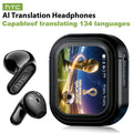 HTC NE20 AI Translation Earbuds, 136 Languages Bidirectional Real-Time Translation, True Wireless Bluetooth Earbuds, 2026 New Model, Essential for Business and Travel, Supports LDAC High-Definition Sound Quality, 30mAh Battery Capacity, 4-Hour Talk
