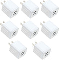 USB Wall Charger, JOZASHON 2.1A/5V Dual Port USB Cube Power Adapter Charger Plug Block Charging Box Brick for iPhone 16 15 14 13 12 11 Pro Max SE XS XR X 8 7 6 6S Plus, Galaxy, Android Phones