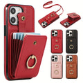 Phone Case: 2-in-1 Magnetic Case with Card Holder & Kickstand for iPhone 12/13/14/15/16 Plus/Pro Max -RFID Blocking, Shockproof Armor Bumper, Slim Heavy-Duty, Wireless Charging Compatible, Great Gift for Her