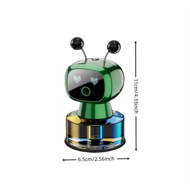 Smart Robot Car Air Freshener, AI Dynamic Expression, Automatic Spray with Car Start And Stop, 4 Adjustable Fragrance Gears, Cool Car Decoration, Essential Car Accessory, Perfect Gift for Festivals