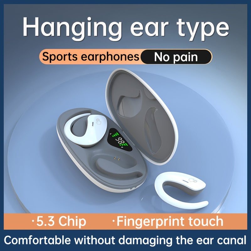 90H Wireless Earphones - Long-Lasting Wireless Sound with Advanced ENC Noise Cancellation, Immersive 3D Deep Bass, And Secure Fit Earhooks for Wireless Running - Universal Compatibility for Los And Android Devices