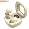 MSHUKCOE Invisible Sleeping Headphones - Ultra Thin Sports in Ear Wireless Wireless Earphones, 6D Bass Sound Effect HIFI Music Earbuds, Low Latency, Dual Noise Reduction And Sleep/Game Mode, Ultra Long Battery Life, Suitable for Birthday Gifts