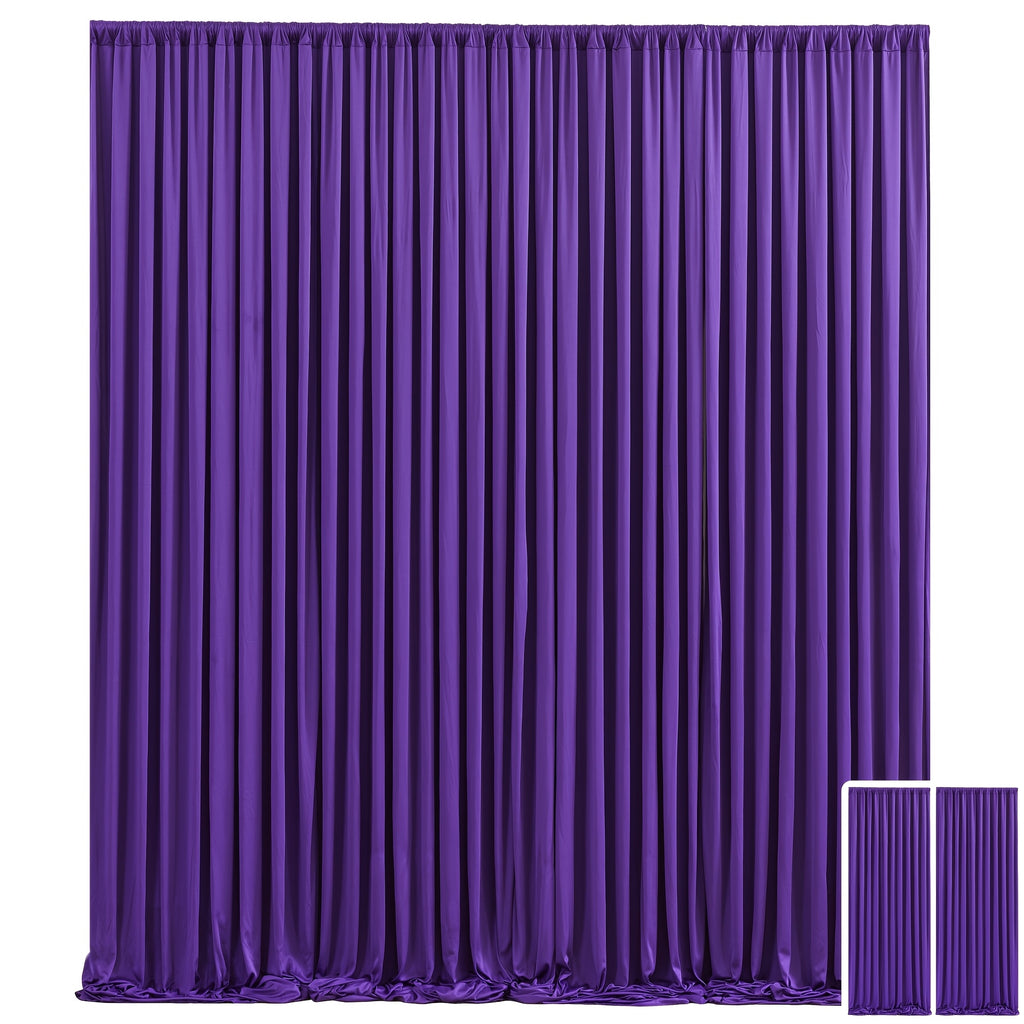 2pcs, 7.2ft*10ft Curtains Backdrop for Wedding Parties, Photo Backdrop Curtains for Wedding Decorations Birthday, Soft And Smooth, Non-transparent Party Decoration Backdrop Curtains, Suitable for Wedding, Birthday, Christening And Other Party