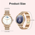 LIGE Smart Watch for Women 1.32-Inch HD Smartwatch with Wireless Call Fitness Tracker with 20 Sports Modes Exclusive Dials Smart Watches for iPhone Android Golden