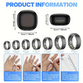 [Holiday Gifts] Smart Ring Health Tracker With Charging Compartment, Step Count Calorie Sleep Monitoring, Suitable For iPhone And Android Devices, Holiday Gifts For Family/Friends/Colleagues, Long Battery Life, Pedometer, Calorie Monitor, Modern Minimalis
