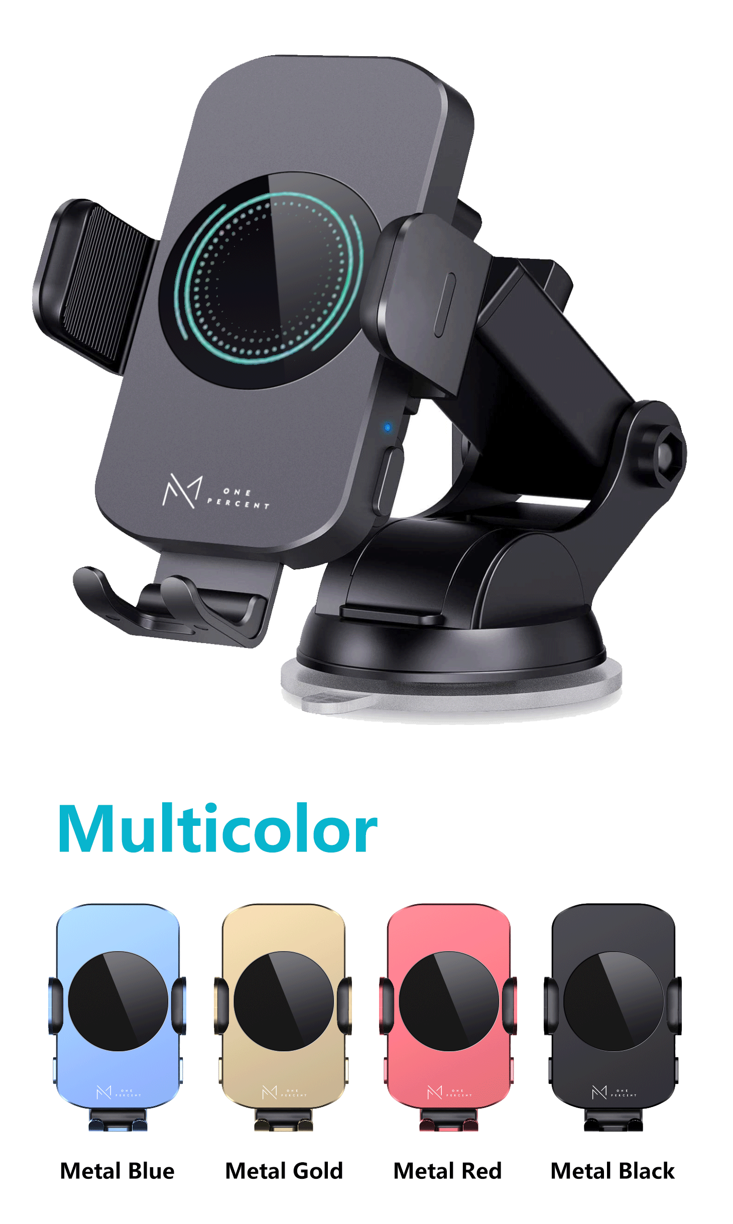 Ultra-Fast 15W RapidWireless Car Charger - Smart Auto Clamping Phone Mount for iPhone 15 14 13 12 11 Pro Max, Samsung Galaxy S23 S22 S21 - Hassle-Free, Seamless Compatibility