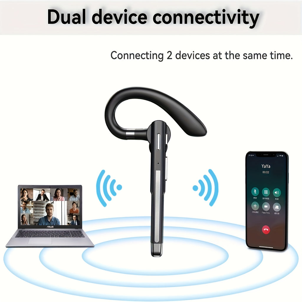 1pc Anime/Animals/Video Game Themed Wireless Earphones with ENC Noise Cancelling Microphone, Compatible with iOS & Android, Push Button Control, Semi-Open-Back Design, Type-C Charging, Rechargeable Lithium Polymer Battery, Ideal for Driving/Business/Offic