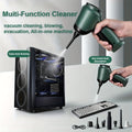 A Three In One Wireless Vacuum Cleaner with A High Power, Which Can Be Used for Suction, Air Extraction, And Blowing, Both In The Car And At Home. It Has An Extended Battery Life, Can Absorb Dust, Debris, Pet Hair, Air Extraction, And Dust Blowing