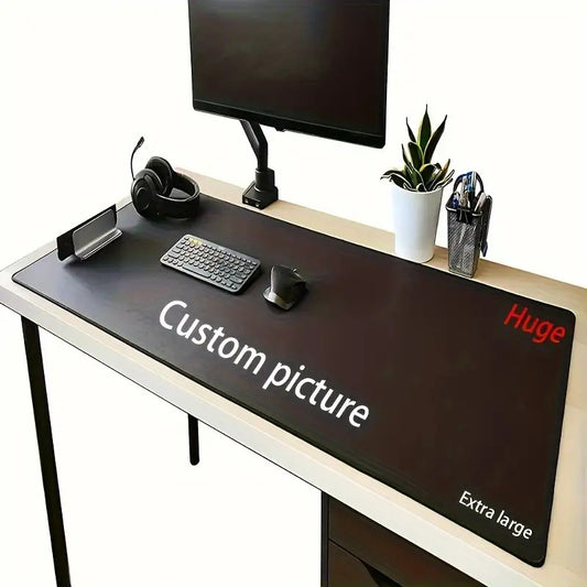 Personalized Large Mouse Pad And Desk Mat with Custom Photo/Text - Features a Non-Slip Base, Perfect for Office, Gaming, Or Home Use - Customize with Your Own Images Or Text - a Great Gift for Professionals And Gamers