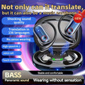 AITruly Open AI Wireless Earphones (Bluetooth 5.4 TWS) Experience 360° Ambient Awareness & All-day Comfort. AI Translation: Real-time 144 Languages/70 Accents. Secure Open-ear Fit for Travel/fitness. Advanced ENC Delivers Crystal Calls +