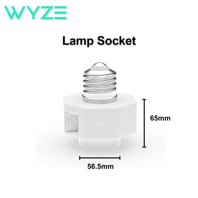 Wyze Lamp Socket Power Adapter for Wyze Cam v3/v4 (Camera Sold Separately)