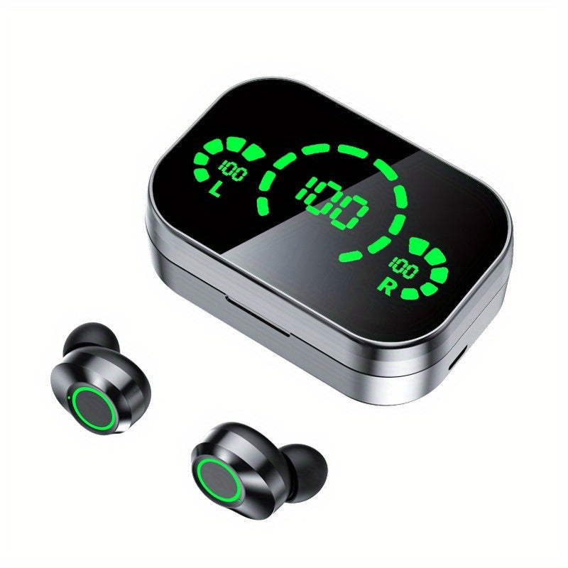 ANKRIYUL Wireless Earbuds Stereo Headset Sport Headphones in Ear Earphones with Charging Case, Wireless 5.4 Ensures Ultra-Stable Low-Latency on Ios/Android. Perfect for Travel, Business Commutes, Outdoor Adventures, And Focus Sessions