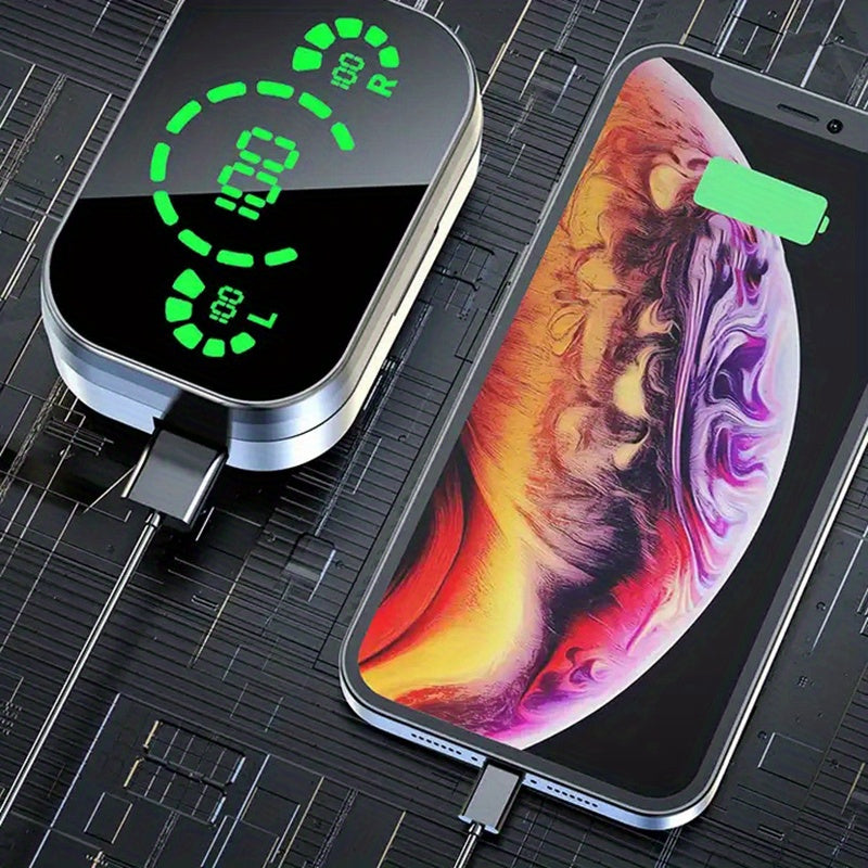 ANKRIYUL Wireless Earbuds Stereo Headset Sport Headphones in Ear Earphones with Charging Case, Wireless 5.4 Ensures Ultra-Stable Low-Latency on Ios/Android. Perfect for Travel, Business Commutes, Outdoor Adventures, And Focus Sessions