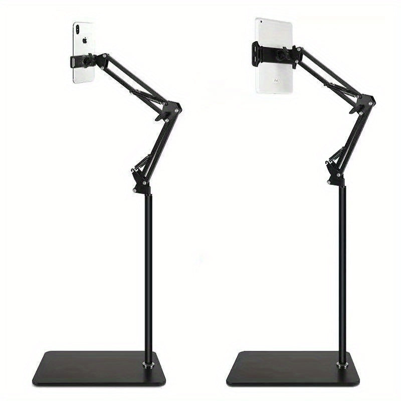 53. 15inches/68. 9inches Multifunctional FlexibleTablet Phone Floor Stand Holder Support Phone Pad Lounger Bed Mount Bracket Live Broadcast Support Fram