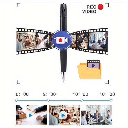 [1080P] 1pc Portable Camera with Video 1080P FHD Security Camera, Indoor/Outdoor Surveillance Camera, Camera, Body Camera Recording, Small Security Camera Optional No Card/ 32GB/ 64GB Card Specs, Perfect Use for Lectures, Class, Office, Business Meeting