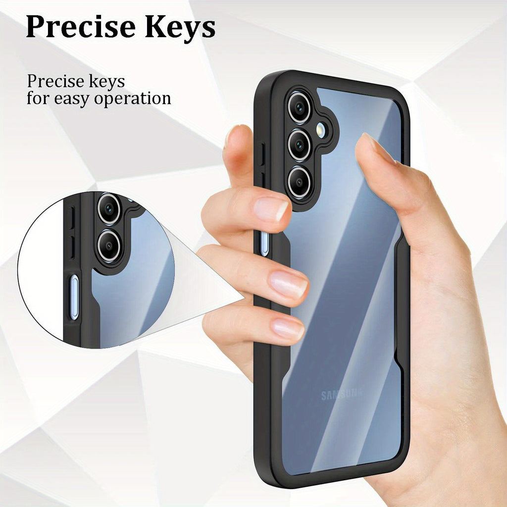 Phone Case: for Samsung for Galaxy A15 A16 A17 A36 A37 A56 A57 5G Only Full Case Shockproof Rugged Phone Cover Built-in Screen Protector