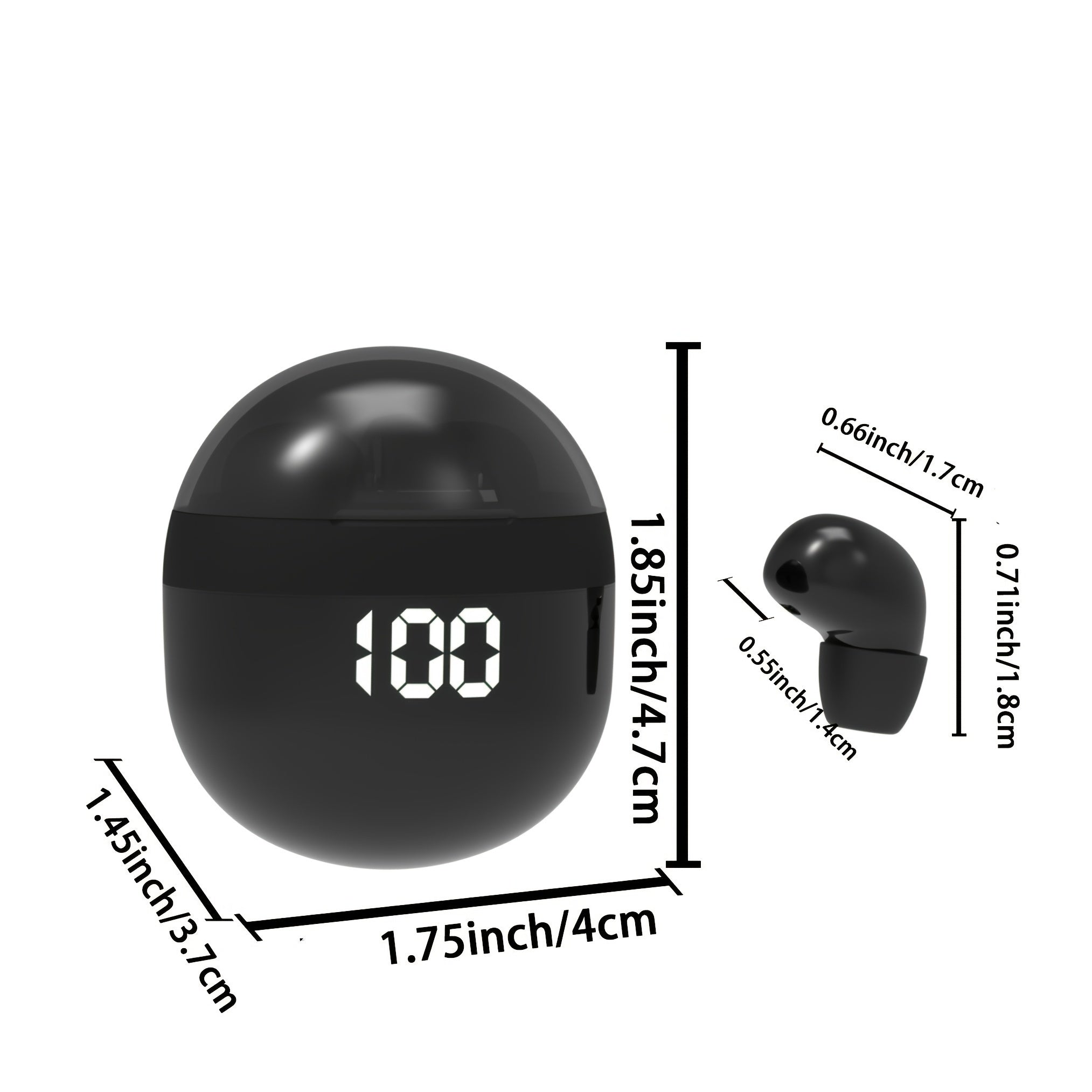 True Wireless Headset Phantom Mini Ultra Small Wireless Non-flash Light Small Ear Sleep Invisible Universal Gift For Birthday/Easter/Boy/Girlfriend