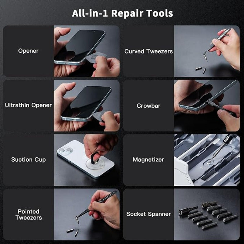 Upgraded Magnetic Precision Screwdriver Set, Professional Repair Tool Set, Suitable for Macbook, X-Box, Laptop, Mobile Phone, Game Console, Superbox, Tablet