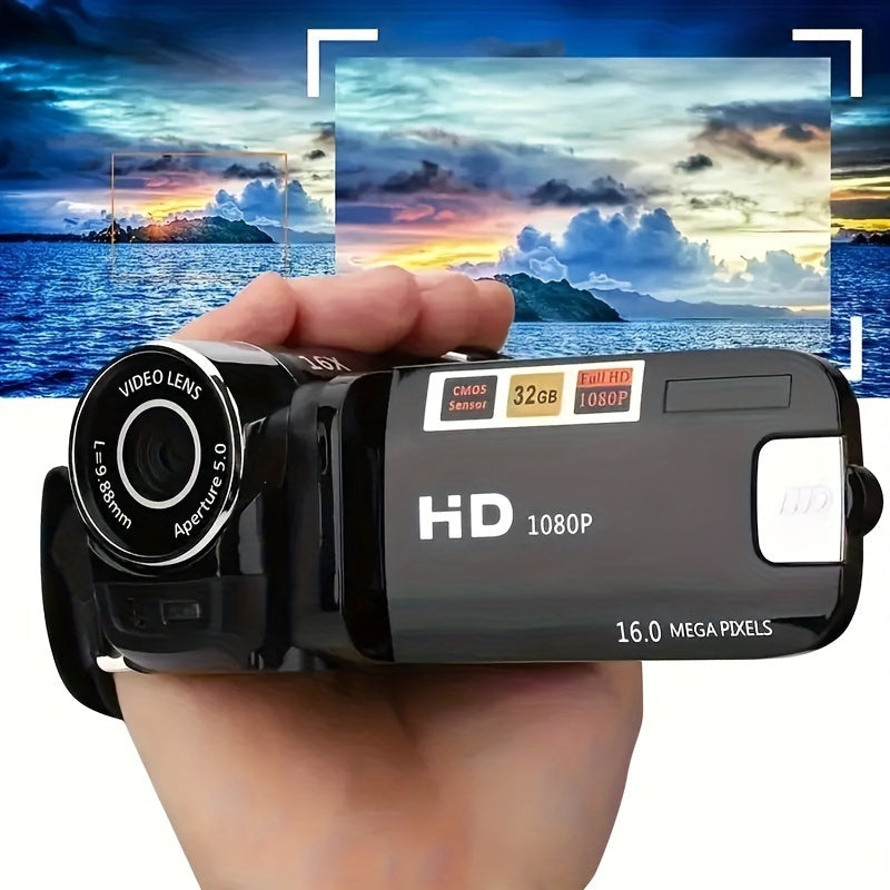 Latest 270° LED Flip Screen Digital Camera | Camera For Photography (cameras, Camaras Fotograficas): 16x Zoom, 1080P Full HD, 2.7" Display, HD Wide Angle Lens. Perfect For Outdoor Shooting, One-Touch Photo Upload To Phone