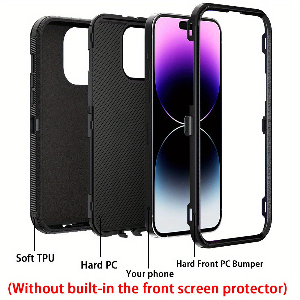 For iPhone 14/ 14 Plus/ 14 Pro/ 14 Pro Max Case Heavy Duty Shockproof Armor Rugged Phone Cover