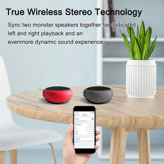 Ancwear Wireless Speakers That Can Be Worn Or Clipped On, Featuring TWS Dual Pairing, Designed for Portability And Outdoor Activities Like Motorcycling, Cycling, Hiking, And Running