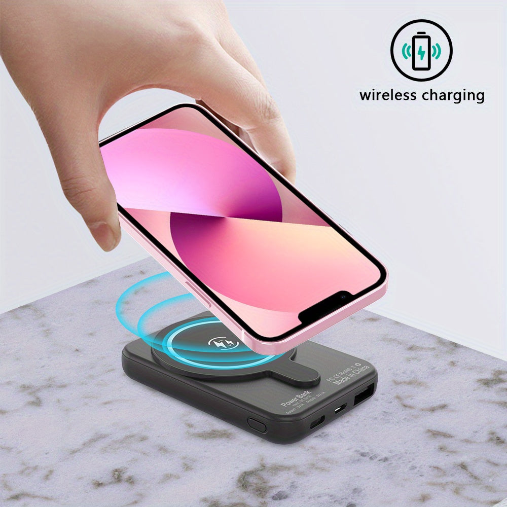 10000mAh Wireless Mini Power Bank Magnetic Portable Charger Fast Charging