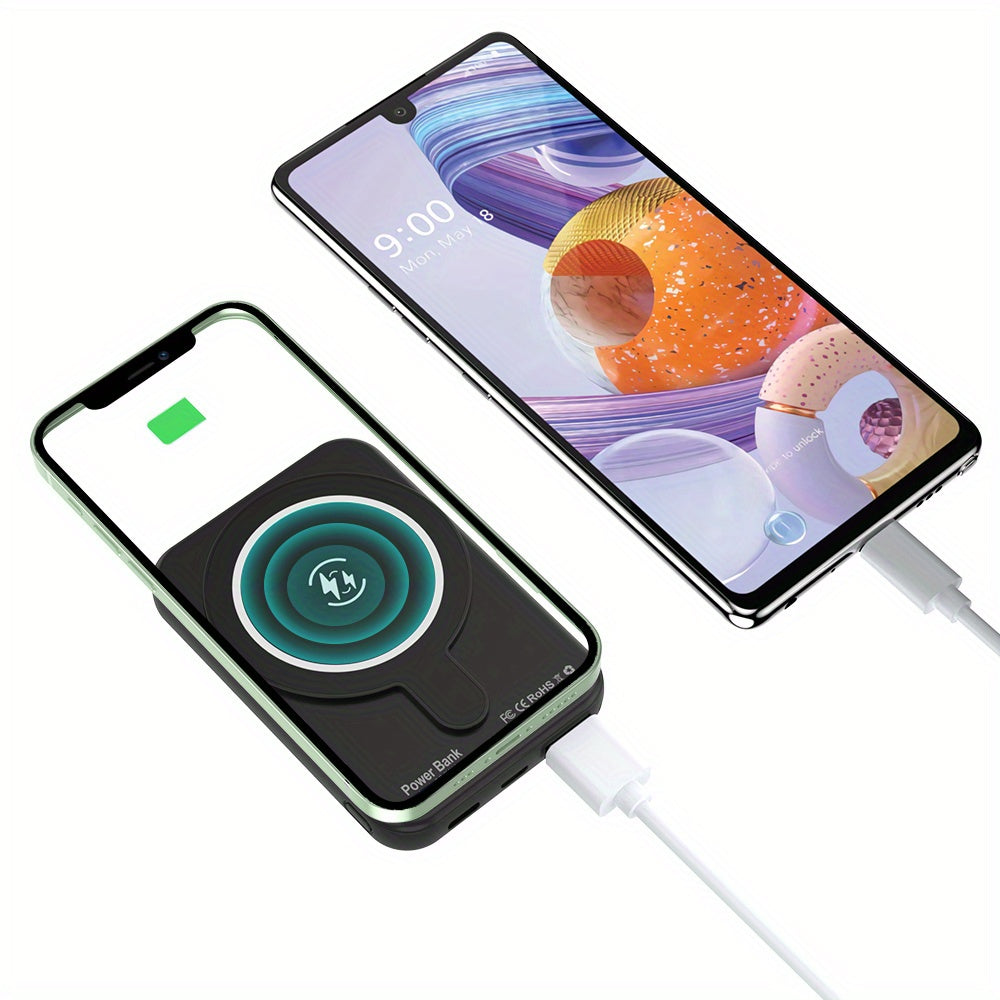 [Ideal Gift] 20000Mah Magnetic Wireless Portable Power Bank Upgraded, Mini Portable Charger, Power Bank Fast Charge, USB Output Portable External Backup Battery Charger, for Iphone 16/ 15/ 14/ 13/ 12/ Pro Max/ Plus Series, Ideal Gift for Friends And Famil