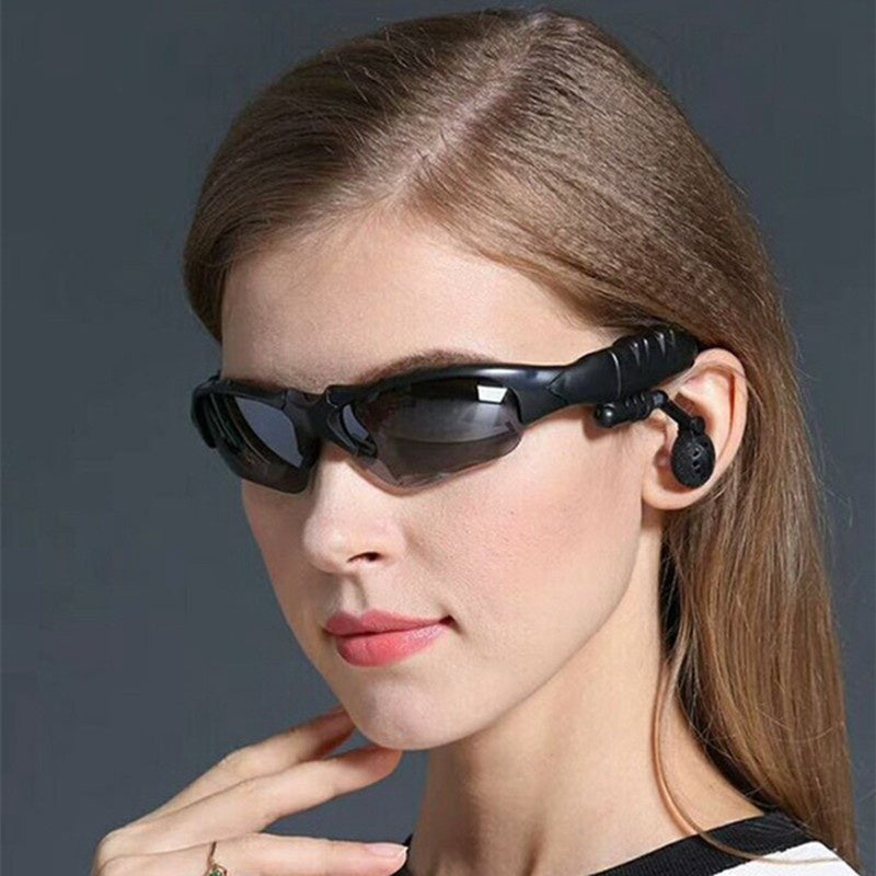 Wireless Glasses 2in 1 Polarized Fashion Glasses Earphone, Wireless Headset with Mic, BT 5.4