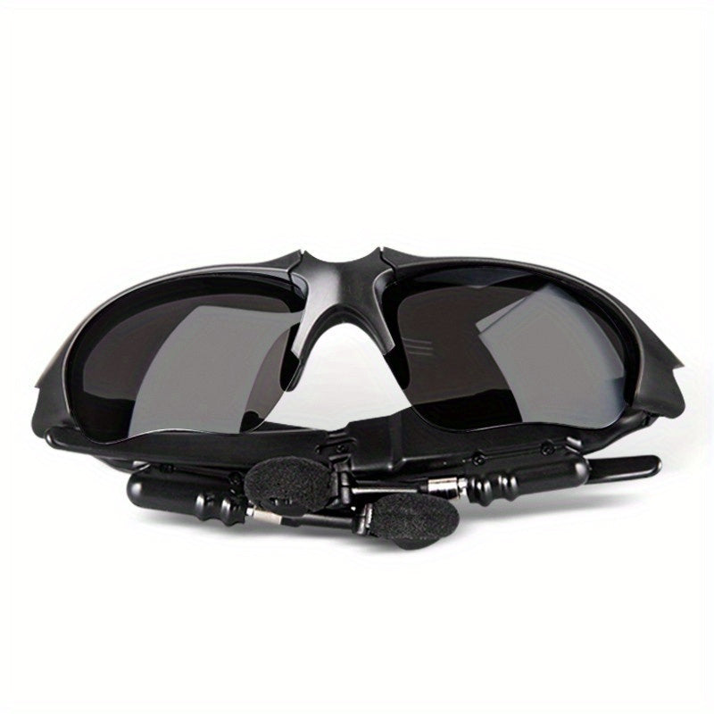 Wireless Glasses 2in 1 Polarized Fashion Glasses Earphone, Wireless Headset with Mic, BT 5.4