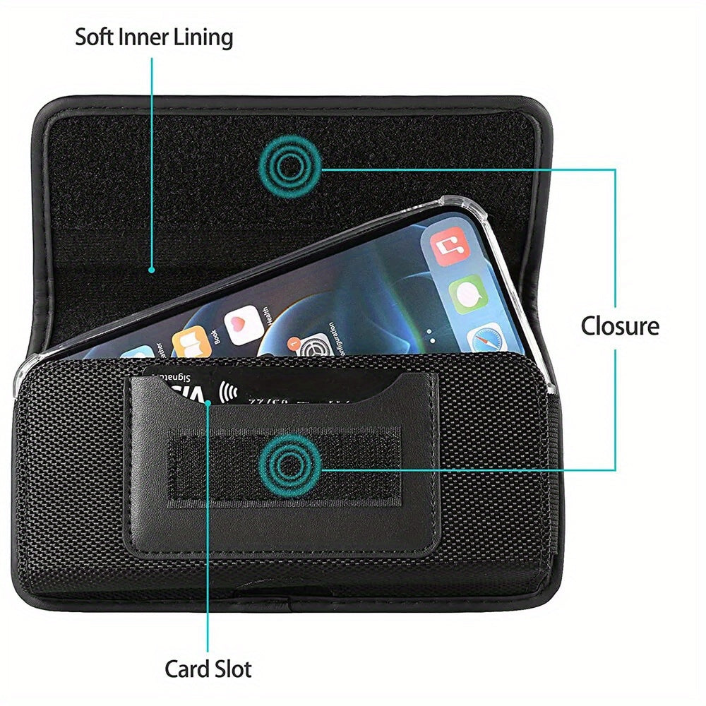 Phone Case - Durable Phone Holster for Various for Iphone, Including The Air And Pro Series, Featuring a Belt Clip And Card Holder
