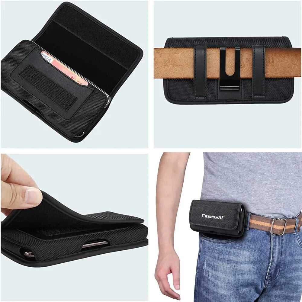 Phone Case - Durable Phone Holster for Various for Iphone, Including The Air And Pro Series, Featuring a Belt Clip And Card Holder