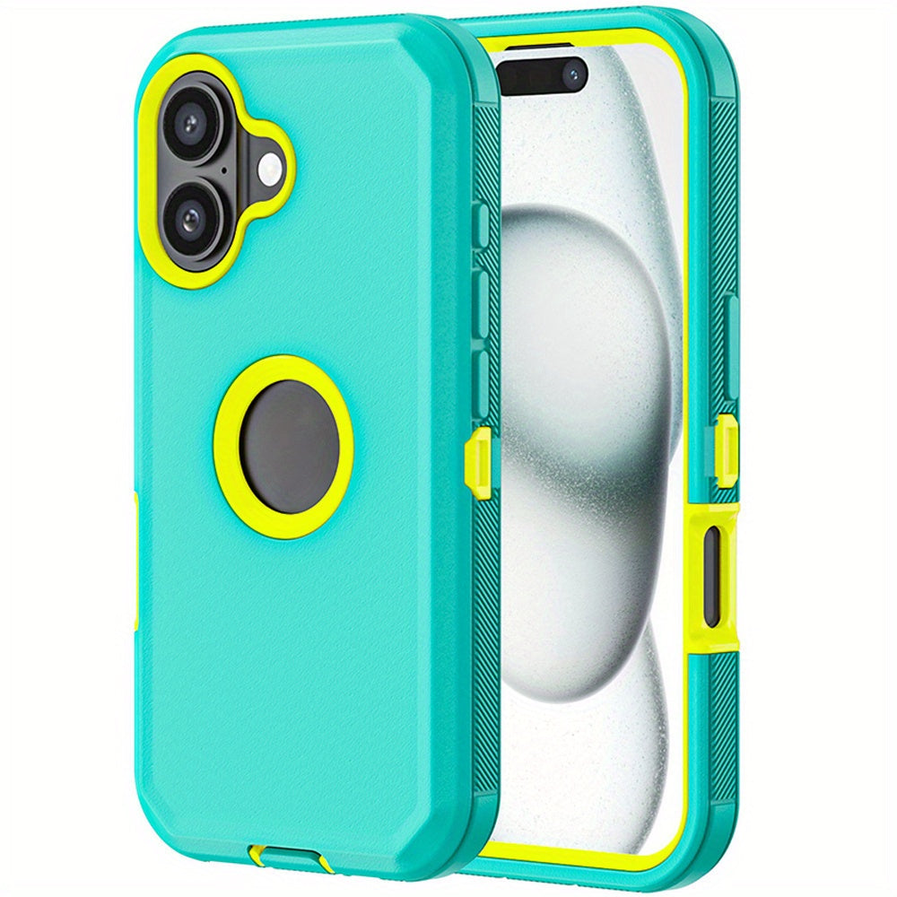 [Heavy Duty Shockproof iPhone Case] For iPhone 16 Pro Max 16 Pro 16 Plus 16 Case Heavy Duty Shockproof Hybrid Armor Rugged Phone Cover