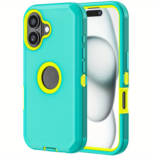 [Heavy Duty Shockproof iPhone Case] For iPhone 16 Pro Max 16 Pro 16 Plus 16 Case Heavy Duty Shockproof Hybrid Armor Rugged Phone Cover