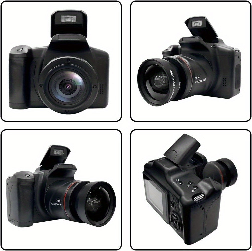 Gift for You! Digital Camera for Photography with 2.4 Inch LCD Screen, 16X Digital Zoom, 1080P Mini Vlog Camera with 9.88mm Wide-Angle Lens, Cool Stuff & Travel Essentials, Easy to Operate, Ideal Gift for Men Women
