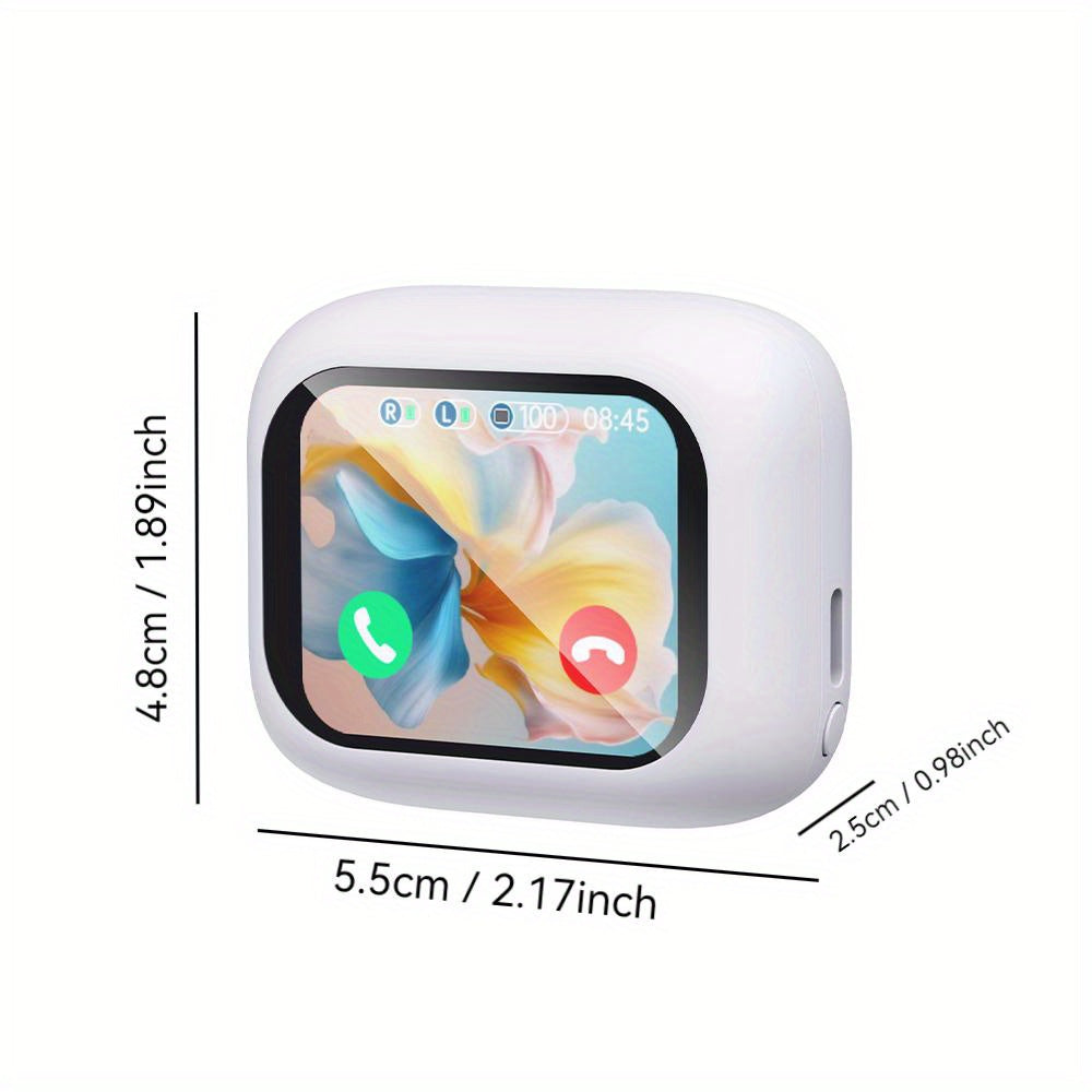 2024 hot selling smart wireless noise cancelling headphones, full-color touchscreen sports and gaming, in ear earbuds with charging case, ideal gift for all people, Anc business headphones, compatible with IOS/Android/ and other smartphones